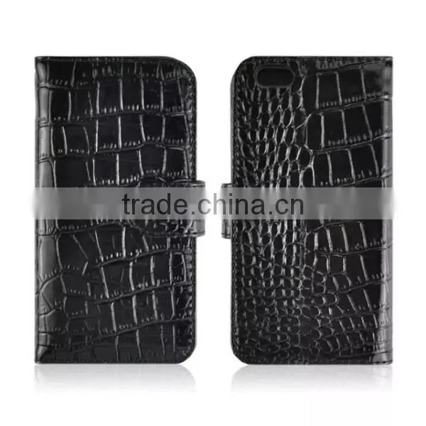 Fashion Crocodile Pattern Leather Flip Mobile Phone Case,genuine Leather Case for IPhone 6 6Plus photo-2