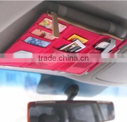 Multi-functional Auto Car Clip Sunvisor Car Storage Bag photo-6