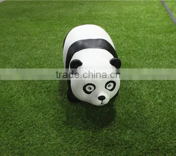 Home Garden Seats Christmas Decorative 30cm Height Small Artificial White and Black Fiberglass Chinese Flat Panda E10 28X06 photo-3