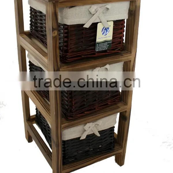 Living Room Furniture Baked Small Furniture Wicker Chest of Drawers photo-5