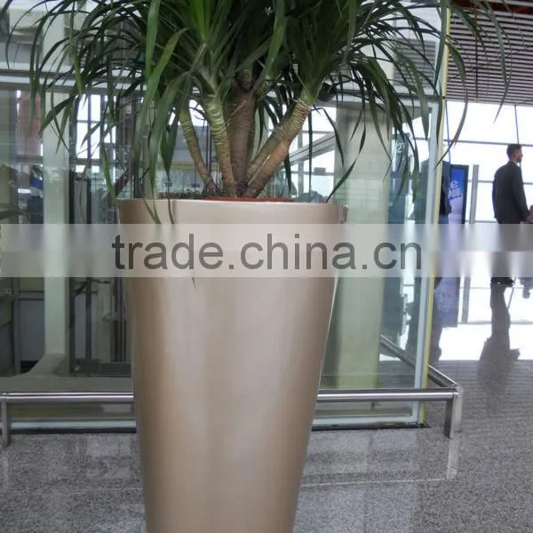 Gold Fiberglass Planter photo-2