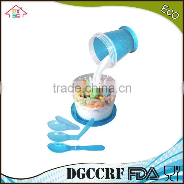 NBRSC Dispenser/Milk/Snack Cup With Food Grade Cereal To Go With Spoon For Available Colors photo-5
