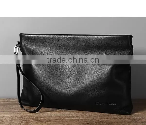 Hot Sell Designer Design Fashion Vintage Cowhide Leather Functional Wristlet Cell Phone Wallet Clutch Bag photo-4