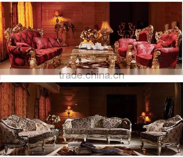 MS-1410-04 Leading Antique Furniture Sofa Set With Cushion photo-4