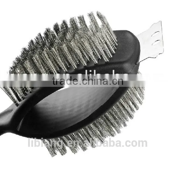 Two Sides Bbq Grill Cleaning Brush With Long Handle photo-3