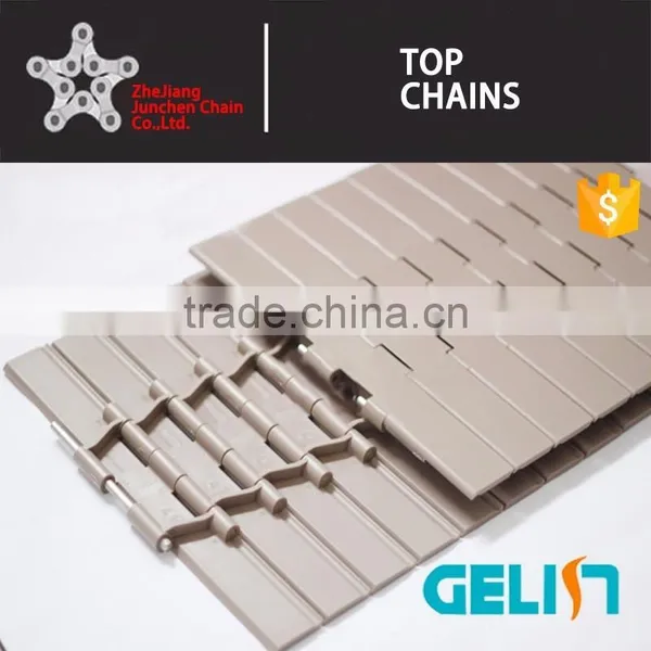 821-K750 Straight Run Double Hinge Plastic TableTop Hinged Chain for Conveyor photo-2