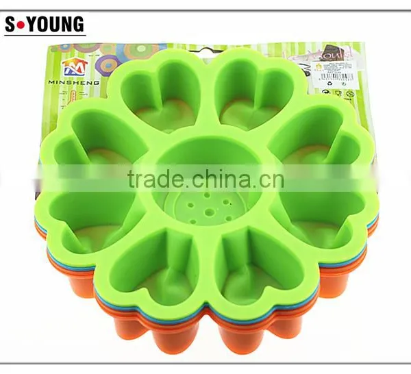 11010 Flower t Shape Silicone Cake Mold photo-4