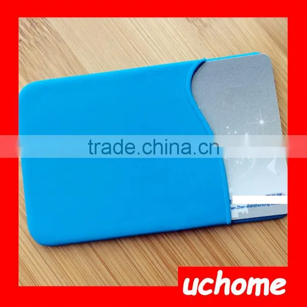 UCHOME 2016 Custom Color Silicone Credit Card Holder on Mobile Phone/Silicone Stick on Cardholder photo-4