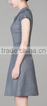 2016 New Summer Professional Corset Short Sleeve Formal Wrap Skirt for Women Office Ladies photo-2