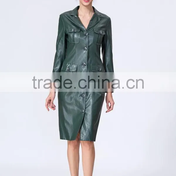 New Fashion Clothing Manufacturers Premium Women Leather Jacket photo-2