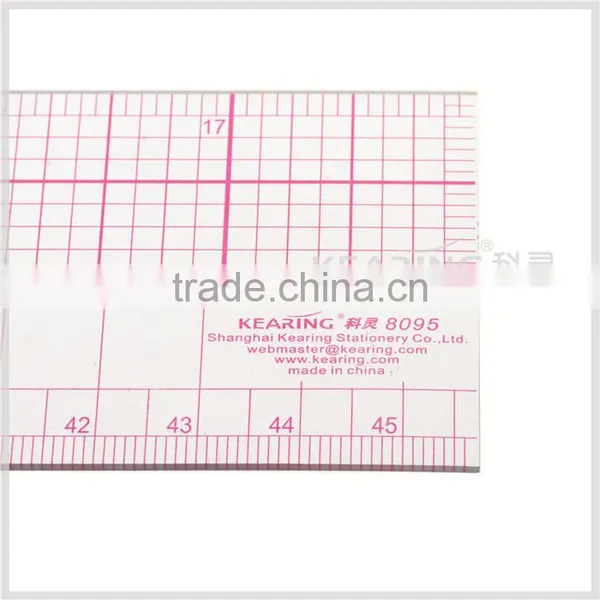 Kearing Chinese Manufacturer OEM 18'' & 45cm Plastic Pattern Grading Ruler # 8095 photo-3