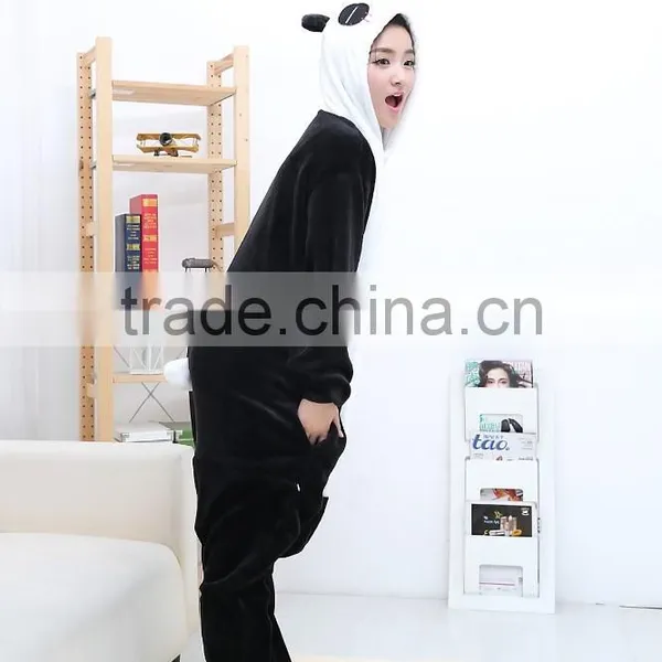 Flannel Cartoon Adult Animal Jumpsuit Animal Pajamas Jumpsuit Panda Design photo-4
