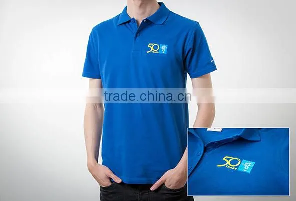 Sreen Printing Polo t Shirt, Men Polo Shirt, Short Sleeve 100% Polyester photo-2