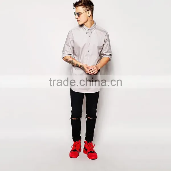 Standard Exclusive Longline Shirt Button Down Compression Shirt photo-4