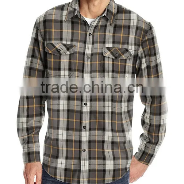 Different Types Long Sleeves Flannel Shirts for Men photo-6