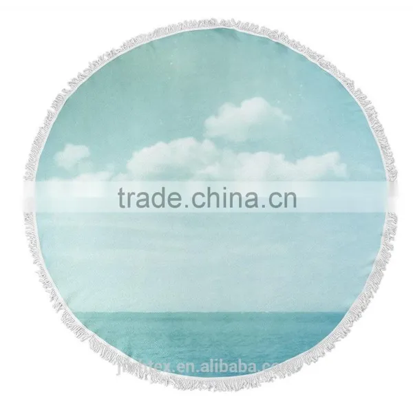 Custom Polyester Digital Printing Round Beach Towel photo-3