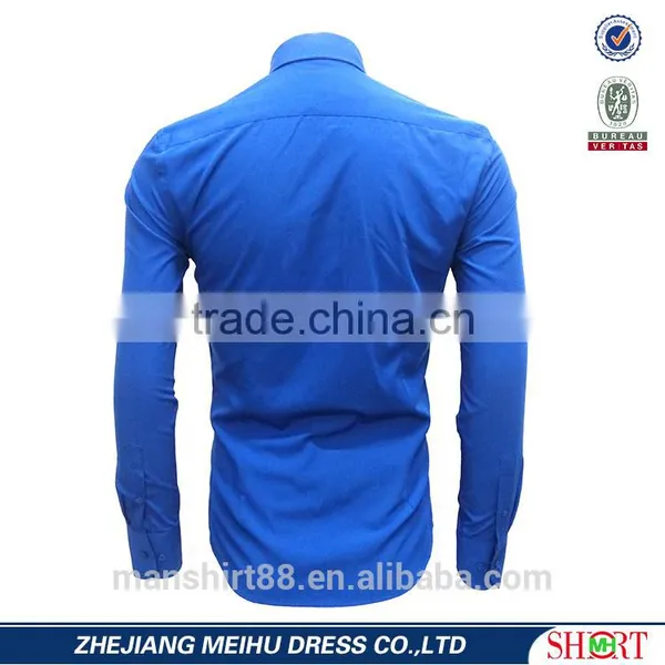 100% Factory Custom Slim Fit Cotton Men Shirt photo-2