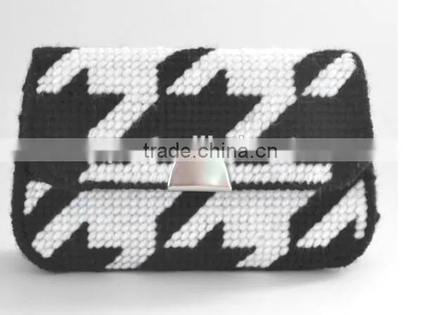 Plastic Canvas Clutchbag Sheets/Shapes ,Cross Stitch Purse/Bag 14X13inch photo-2