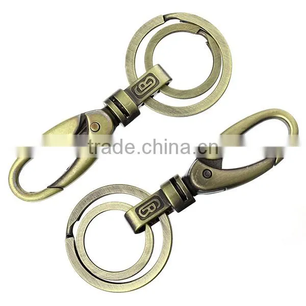 Custom Antique Bronze No Fade Color Swivel Lobster Clasps For Key Ring photo-3