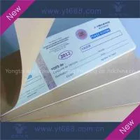 Security Ticket With Perforation