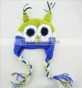 Photography Props Baby Handmade Parrot Knitted Crochet Hat photo-2