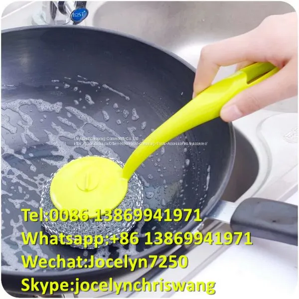 Kitchen Cleaning Ball Mesh Scourer/galvanize Mesh Scrubber/mesh photo-3