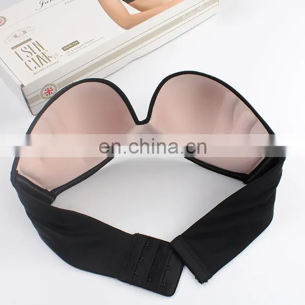 Sexy Backless Strapless Bras Invisible Women's Slightly Padded Push up Lace Strapless Bra Ladies Wedding Sculpt Strapless Bra photo-2