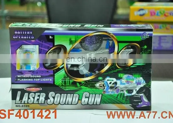 electric gun (with light and can turning )