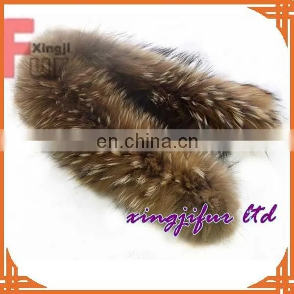 Real Raccoon Fur Garment Accessories photo-3