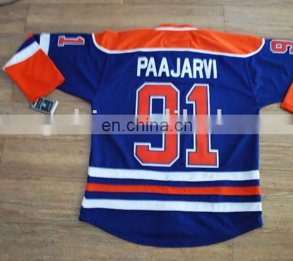 #91 Paajarvi Oilers Hockey Jersey