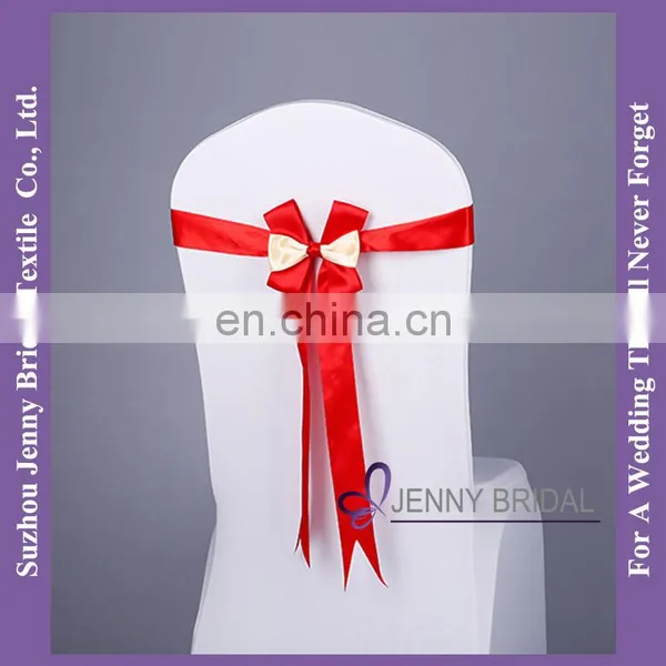 SH092A Satin Ribbon Bow Grosgrain Ribbon Satin Chair Sash photo-4