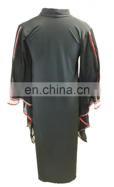 Dubai Burkha Designs 2017 / Arabic Islamic Wear Abaya 2017 / Plain Strip Abhaya Burqa (dubai Abaya 2017) photo-6