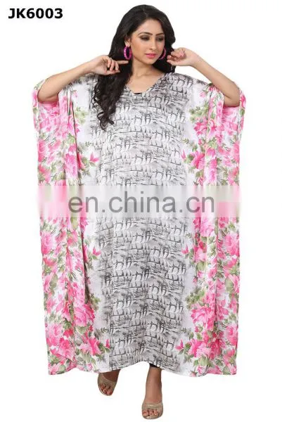 Floral Printed Medium Length Kaftan / Decent Daily Wear High Quality Kaftan / Latest Indian Ethnic Wear (kaftans 2017) photo-6