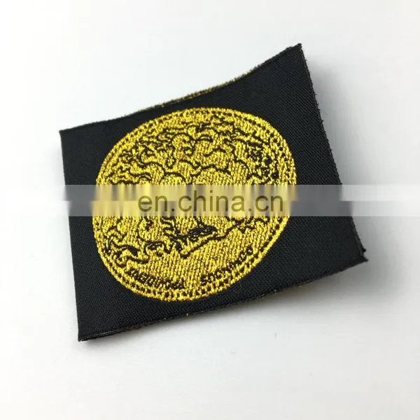 Garment Labels Clothing Label Gold Metallic Woven Label photo-2