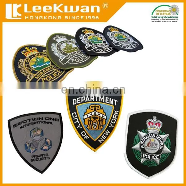 Embroidery Custom Security logo Patches,Customized Goverment Logo Patch Badge