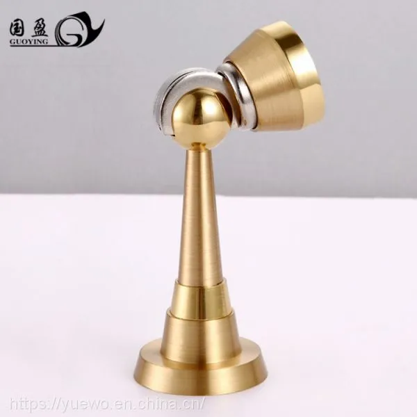 Guanyin Copper Door Absorb Lengthened Pure Copper Gold Brass Strong Magnetic Absorb Bathroom Door Touch Screen Sterile