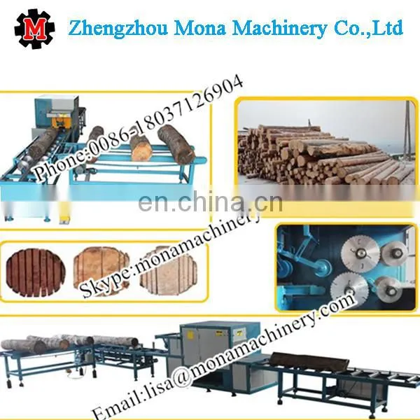 Industrial 10m/min Wood Cutting Log Multichip Saw Machine photo-4