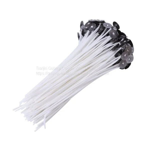 100 % Natural Cotton Pre-tabbed Candle Wicks for Candle Making photo-3