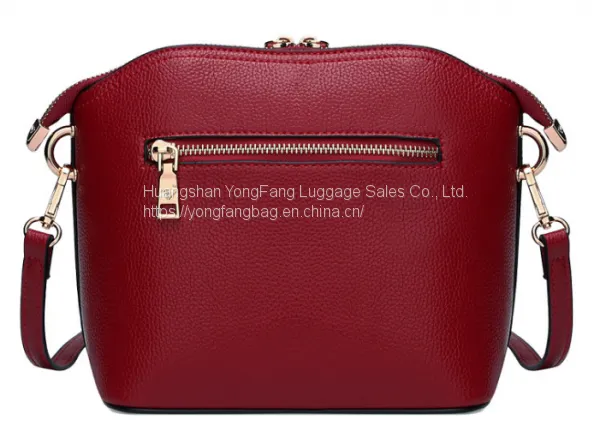 New Cowhide Shell Bag European and American Fashion Leather Women's Bag One Shoulder Slanted Small Bag photo-3