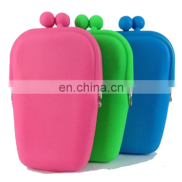 Japanese Style Candy Color Pouch Women Cosmetic Coin Purse Case Clutch Silicone Wallet photo-3