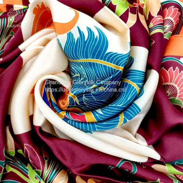 Wholesale Hot Sale Fashion Classic Artis Design Digital Printing Wensli Silk Feel Scarves photo-5