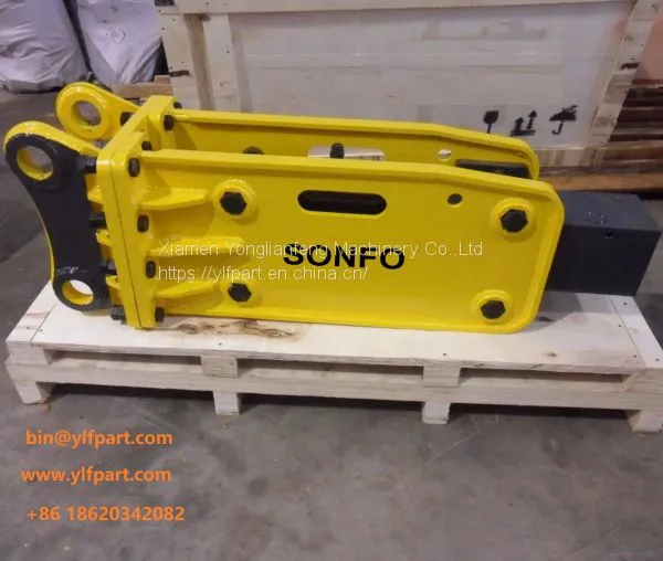 Towable backhoe fitting hydraulic breaker dealer furukawa f22 excavator breaker jack hammer drill with chisel tool