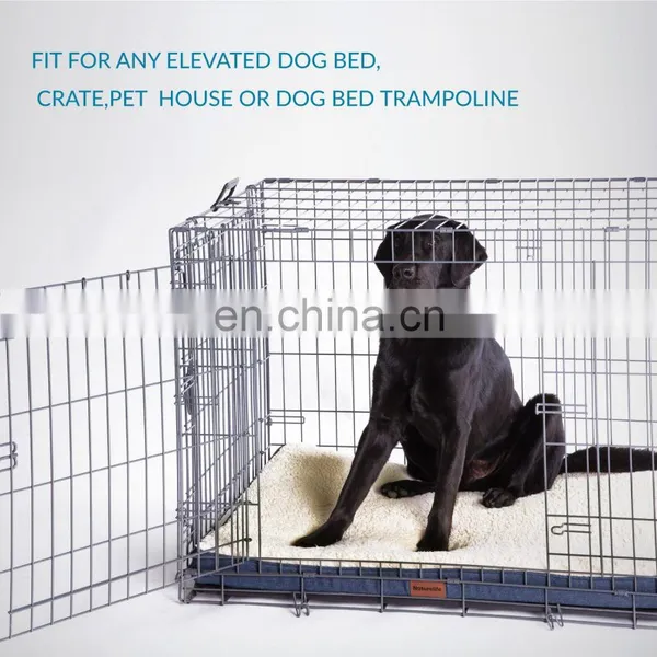2020 Wholesale Modern Grey Raised Indestructible Memory Foam Dog Pet Mat Beds photo-7