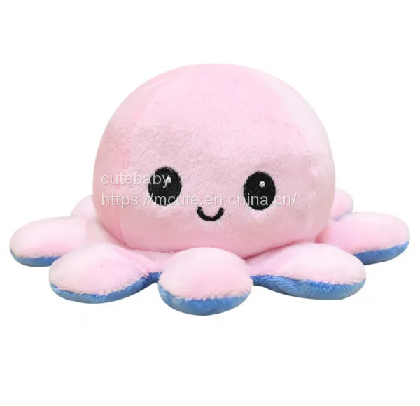 Octopus Plush Toys Cross-border Flip Octopus Doll Face Double Flip Doll Mini Plush Toy