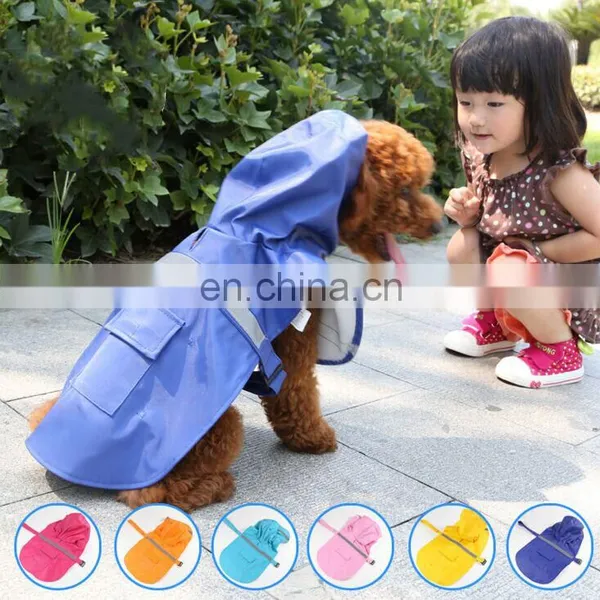 Hot Selling Reflective Pet Raincoat Waterproof Pet Clothing Dog Clothes photo-3