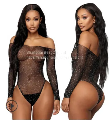Women Hot Drill Bikini Underwear, Dot Drill Star Net Uniform Temptation