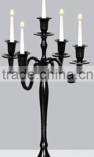 5 Lite Chrome Plated Wedding Candelabra photo-3