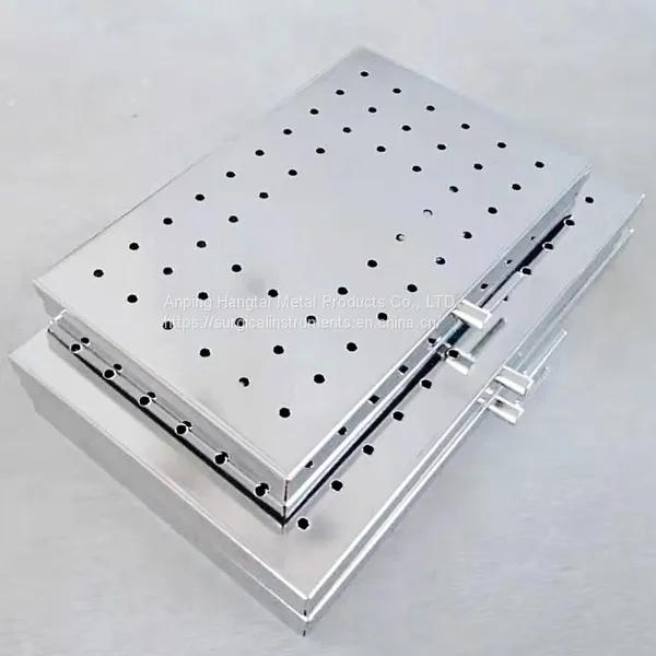 Micro Surgical Instrument Sterilization Case Stainless Steel Trays for Disinfection and Storage photo-2