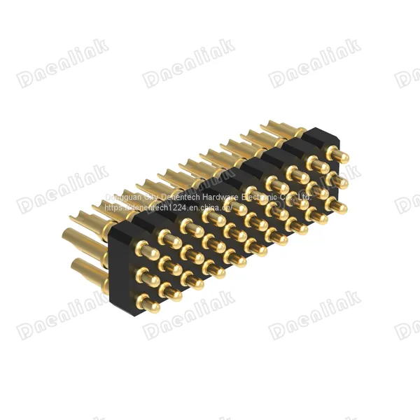Dnenlink 2.54mm Pitch Triple Row H2.5mm Male HeaderSolder PogoPin Header