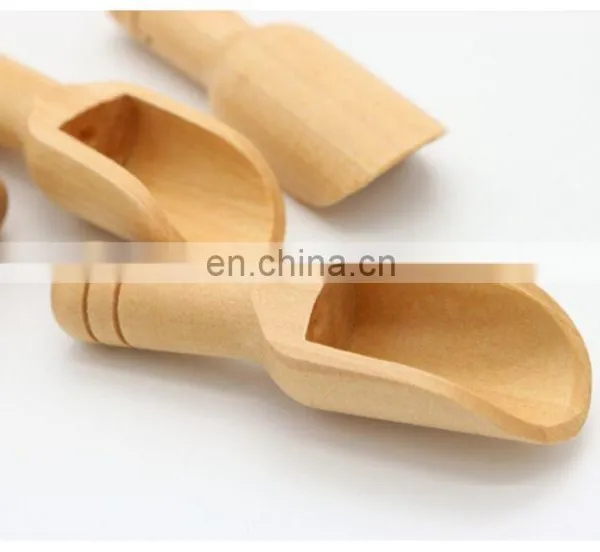 2020 New Eco Friendly Shower Spa Cream Essential Coffee Wooden Scoop for Bath Salts photo-4